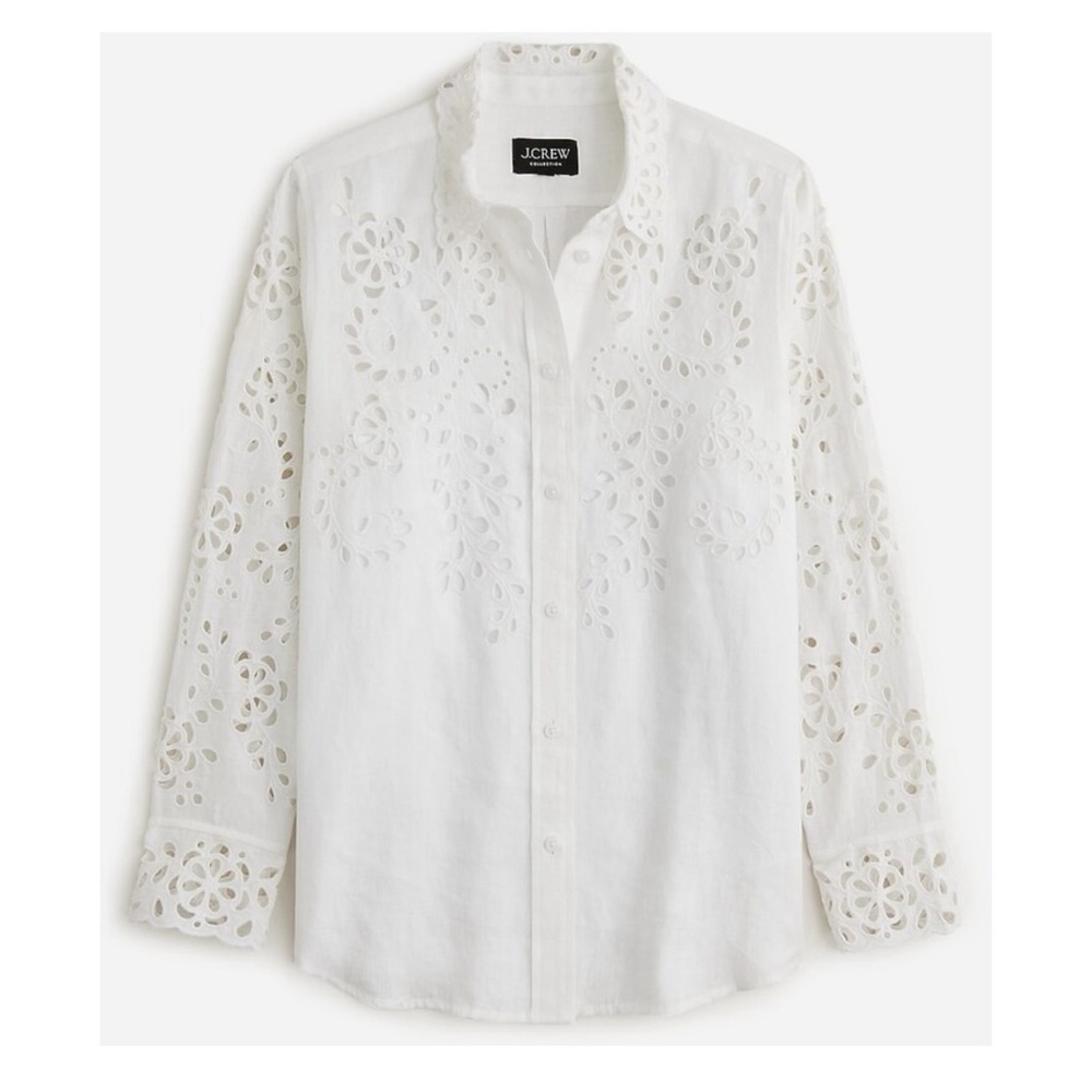 JCrew collection eyelet shirt